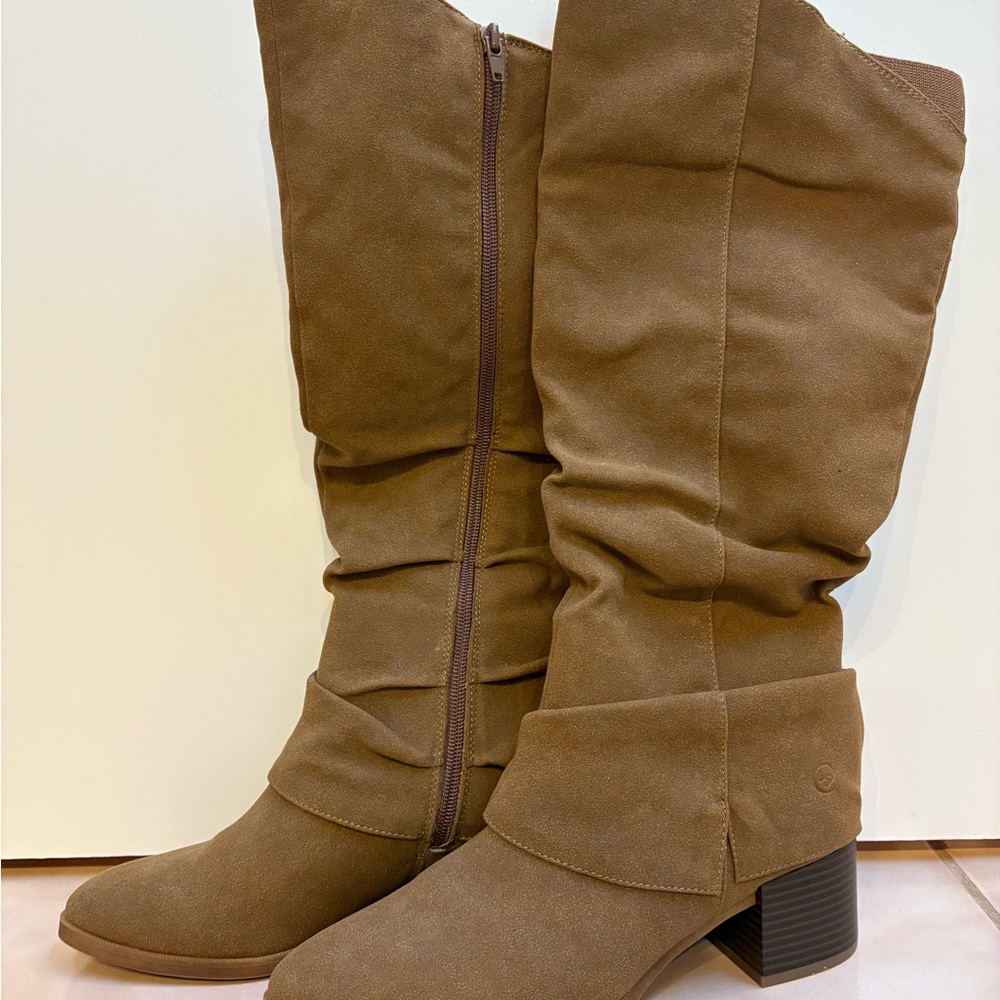 Life Stride Brown Over the Knee Boots